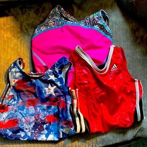 Adidas, Alpha Factor, Melody’s leotard lot.